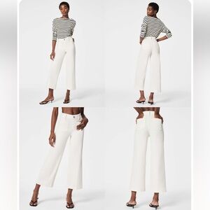 SPANX Cropped Wide Leg Jean in Ecru Wash 2X NWT